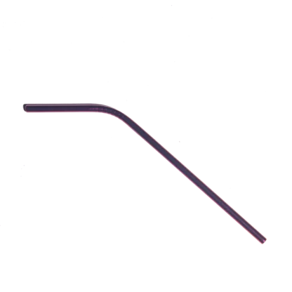 Edelstahl Trinkhalm Lila gebogen